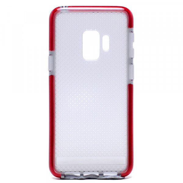 Wholesale Galaxy S9 Mesh Armor Hybrid Case (Red)